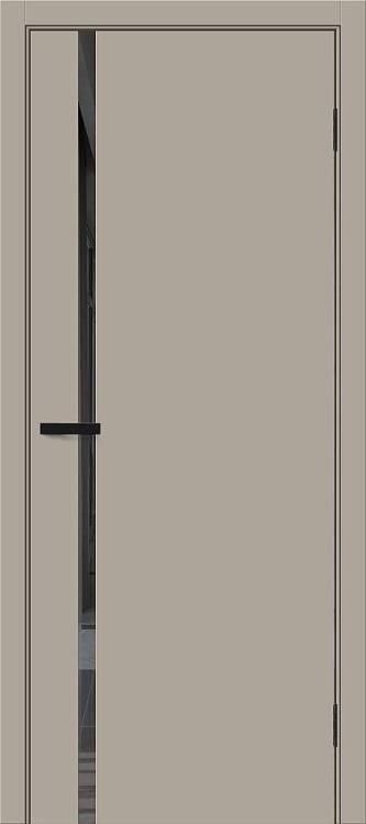 Межкомнатная дверь Остекленная Bravo Браво-0.40.П 169-1191 Полотоно Clay Silk, Стекло Mirox Grey 2000х600