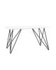 Стол обеденный Stool Group Сакраменто DT-968-W-140 DUAL белый стеклянный 140x90x76