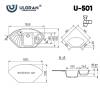 Мойка кухонная Ulgran Classic U-501-302 песочный фото 3
