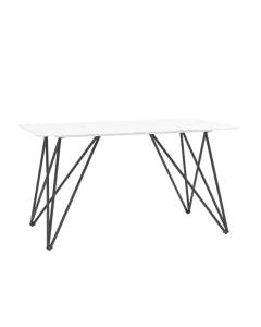 Стол обеденный Stool Group Сакраменто DT-968-W-140 DUAL белый стеклянный 140x90x76
