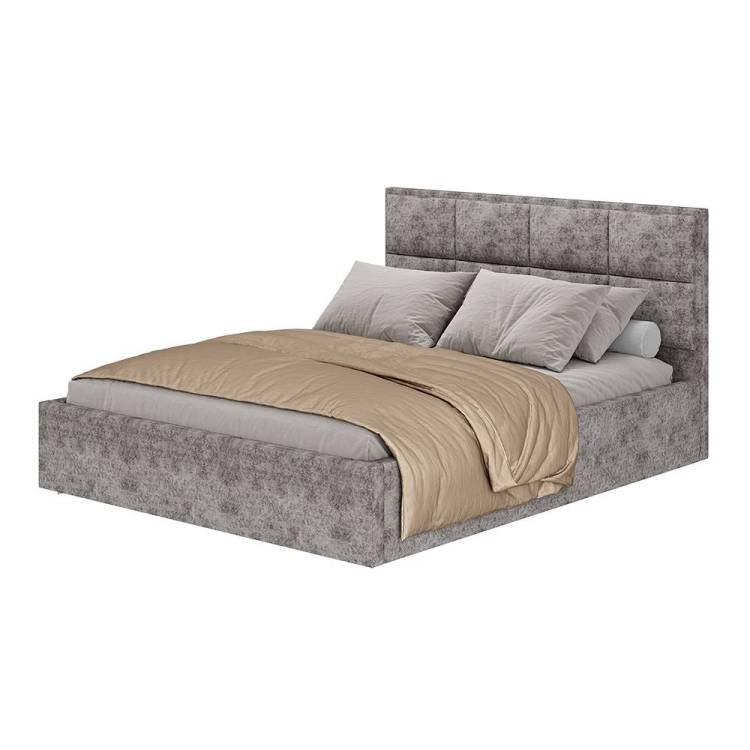 Кровать БТС МЕБЕЛЬ Линда 00-00160992 грей 160x200