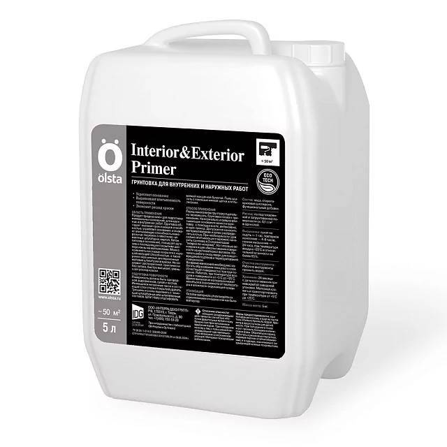 Грунт укрепляющий Olsta Interior & Exterior 5 л