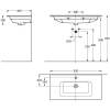 Тумба с раковиной Kerama Marazzi Piano коричневый, тумба PI.F.95\OLM + рак. PI.wb.95 фото 3