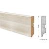 Напольный плинтус ProfBuild PLMDF15 A-1 Дуб Беленый 2070x84x16 фото 2
