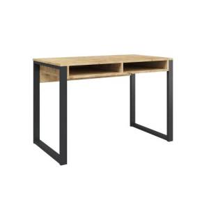 Стол письменный МЛК Лунар дуб бунратти/черный 110x75x60