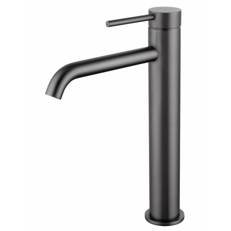 Смеситель для раковины Wonzon & Woghand WW-88239017-BGM высокий, темный графит