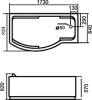 Акриловая ванна Gemy G9010 B 170x80 R фото 4