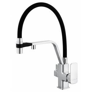 Смеситель для кухни Wonzon & Woghand WW-88458013-CR под фильтр, с гибким изливом, хром