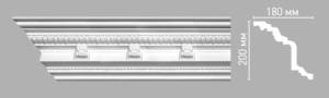 Плинтус потолочный с рисунком DECOMASTER 95144 240x18x20