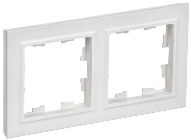 Рамка 2-постовая IEK Brite BR-M22-K91 арктический белый