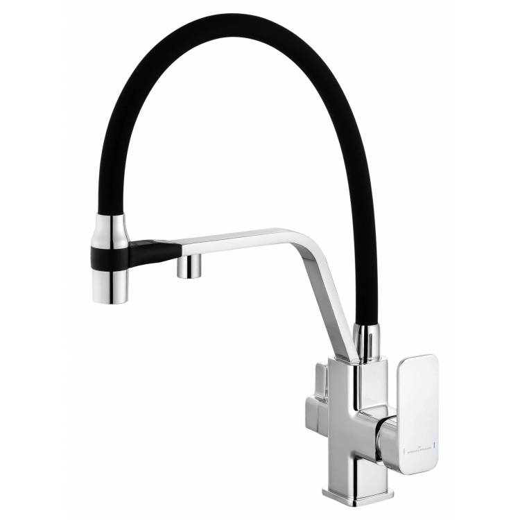 Смеситель для кухни Wonzon & Woghand WW-88458013-CR под фильтр, с гибким изливом, хром