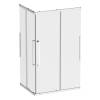 Душевой уголок AM.PM Func W84G-403-12090-MТ Square Slide 120х90, матовый хром, прозрачное
