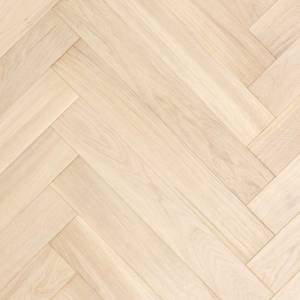 Паркетная доска Lab Arte Chevron Дуб Селект Чегет белый лак 328-400x125x14