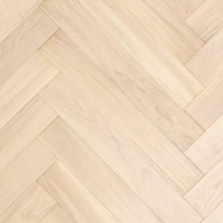 Паркетная доска Lab Arte Chevron Дуб Селект Чегет белый лак 328-400x125x14