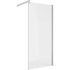 Душевая перегородка Alex Baitler AB29120S1 профиль сталь, стекло прозрачное, 120x200