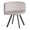 Набор обеденный Tetchair Quadron (mod. PT14) 21299 светло-серый, черный, стулья велюр 100x100x73 фото 2