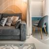Стул Bradex Home Cleo FR 0252, сине-серый фото 12