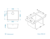 Мойка кухонная Alveus Granital Omni 30 1150053 Terra-G22 с сифоном, 55x45 фото 6