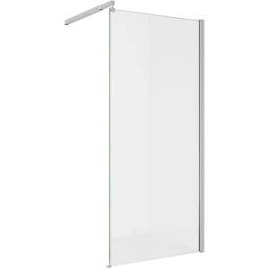 Душевая перегородка Alex Baitler AB29120S1 профиль сталь, стекло прозрачное, 120x200