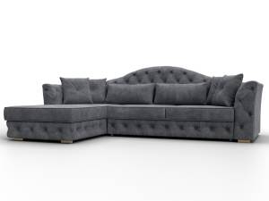 Диван угловой Лига Диванов Артис 128025L Серый