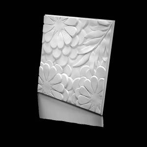 Дизайнерская панель Artpole MM-0042 Flora Platinum матовый 60x3.2x60