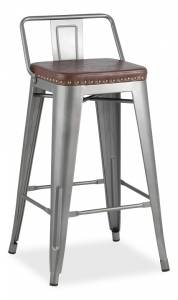 Стул барный Stool Group Tolix Soft LF626A GREY 7083+PU7002 серебристый