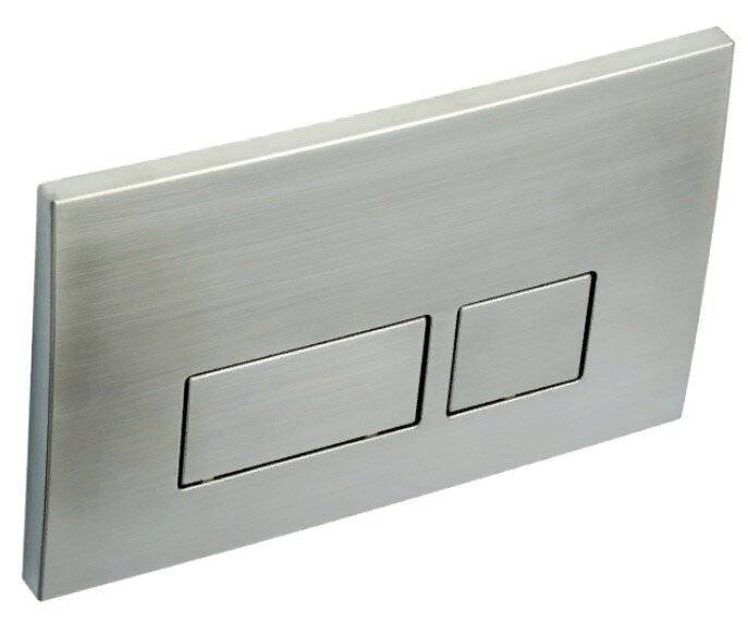 Кнопка смыва Boheme 664-NB пластик Nikel Brush