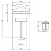 Донный клапан для раковины AQUAme AQM7003MB черный матовый фото 2