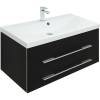 Тумба под раковину Aquanet Верона 90 272429 черный матовый фото 5