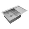 Мойка кухонная Paulmark Kroner-Edge 78F PM777851-BSL Брашированная Сталь, 78x51 фото 2