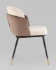 Набор из 2 стульев Stool Group Пенелопа FDC8054 FUT-51 + FUT-52 X2 бежевый, коричневый, велюр фото 6
