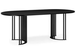 Стол Notta Хьюго О 620415 черная шагрень пленка, черные ноги 180x90x75.5