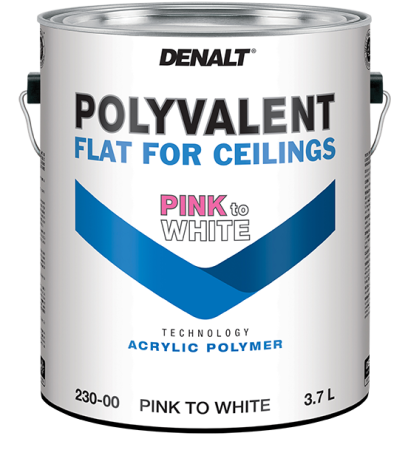 Краска для потолка с индикатором Denalt Polyvalent Flat for Ceiling 3.7 л
