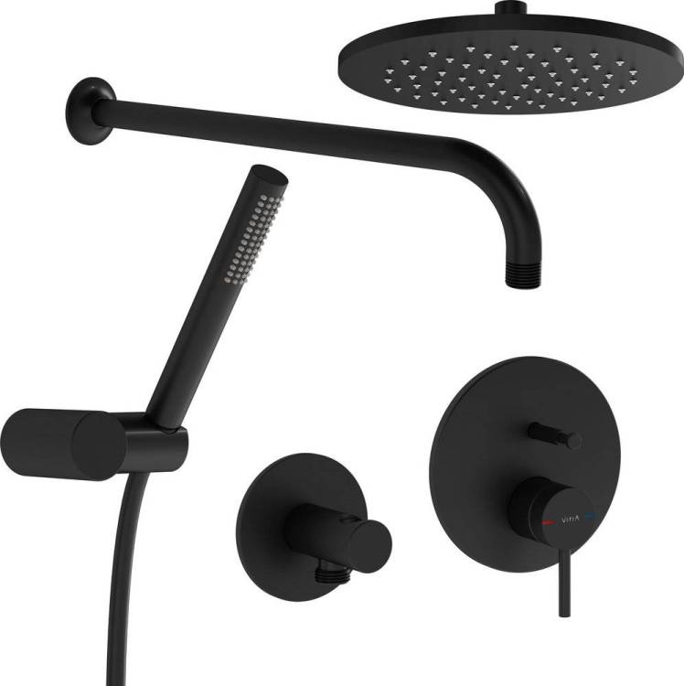 Душевой комплект Vitra Origin A4926636EXP с внутренней частью, матовый черный