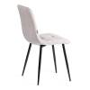 Стул Tetchair Chilly (mod. JSC-220) 21497 велюр/металл, light grey (светло-серый) HLR14/черный фото 3