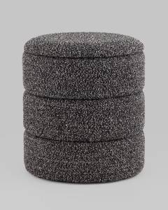 Пуф Stool Group Hive S 19A240L LX-3 букле черный меланж