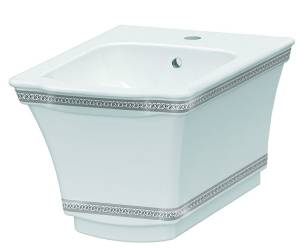 Биде Boheme Hermitage 953-CR подвесное, с узором Chrome