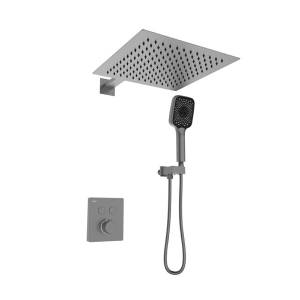 Душевая система Black&White GH-9101-GM оружейная сталь