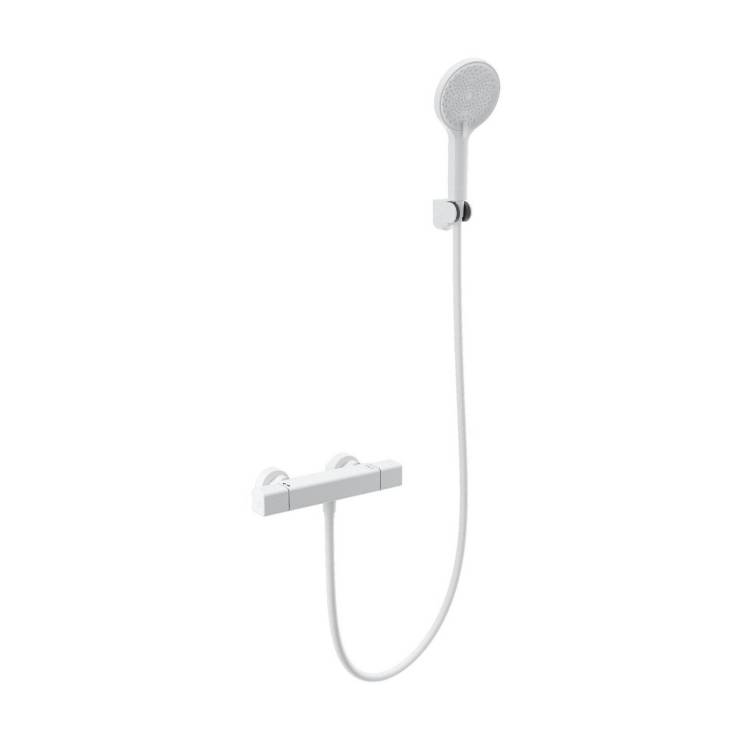 Смеситель для душа Wonzon & Woghand WW-B2016-A-MW термостатический, белый матовый