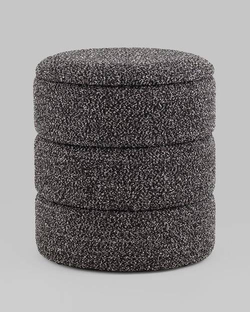 Пуф Stool Group Hive S 19A240L LX-3 букле черный меланж