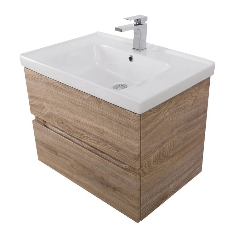 Тумба под раковину Art&Max Techno AM-Techno-600-2C-SO-LW623 Дуб мелфорд, 57x46x50