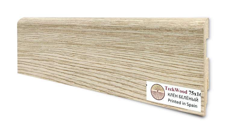 Плинтус Teckwood Цветной Клен Беленый 2000x75x16