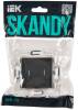Выключатель 2-клавишный проходной IEK Skandy SK-V22-1-10-K48 титан фото 6
