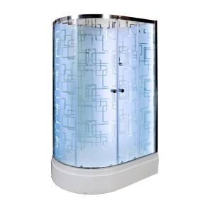 Душевая кабина AvaCan EM2712RNLED+GM с подсветкой и гидромассажем, 120x80x210