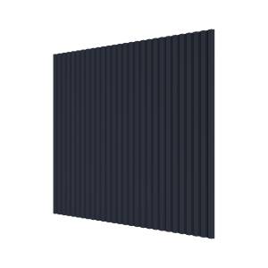 Стеновая квадратная панель МДФ Ликорн Полосы темно-синяя 50x50x0.8