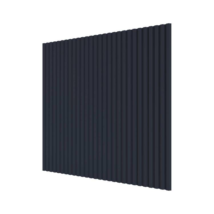 Стеновая квадратная панель МДФ Ликорн Полосы темно-синяя 50x50x0.8