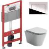 Комплект Унитаз подвесной Ceramica Nova Forma CN3011 + Инсталляция TECE Now 9400412 4 в 1 с кнопкой