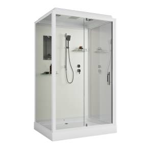 Душевая кабина Niagara Standart ST120/90/15Q профиль белый, стекло прозрачное, 120x90x215