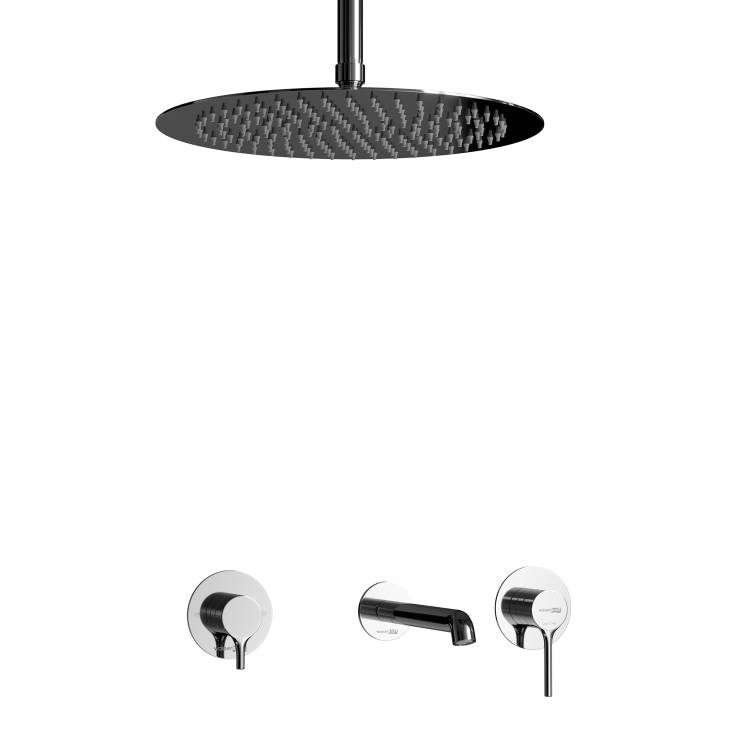 Душевой комплект Wasserkraft Rhein (Рейн) 9951.99DVR2.068.116.443 хром