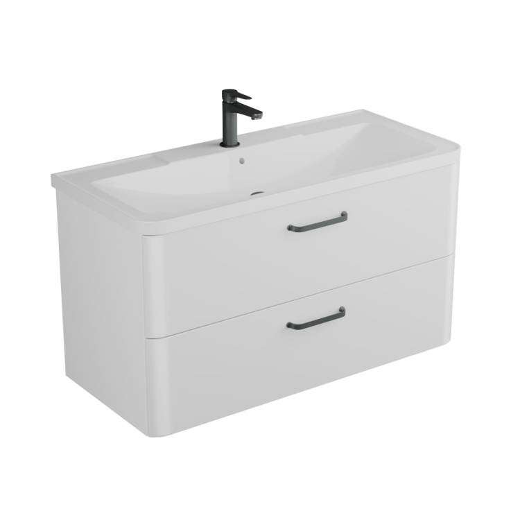 Тумба с раковиной Veneciana Tibr 100 510023 белый матовый